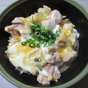 レンジでふわとろ～親子丼